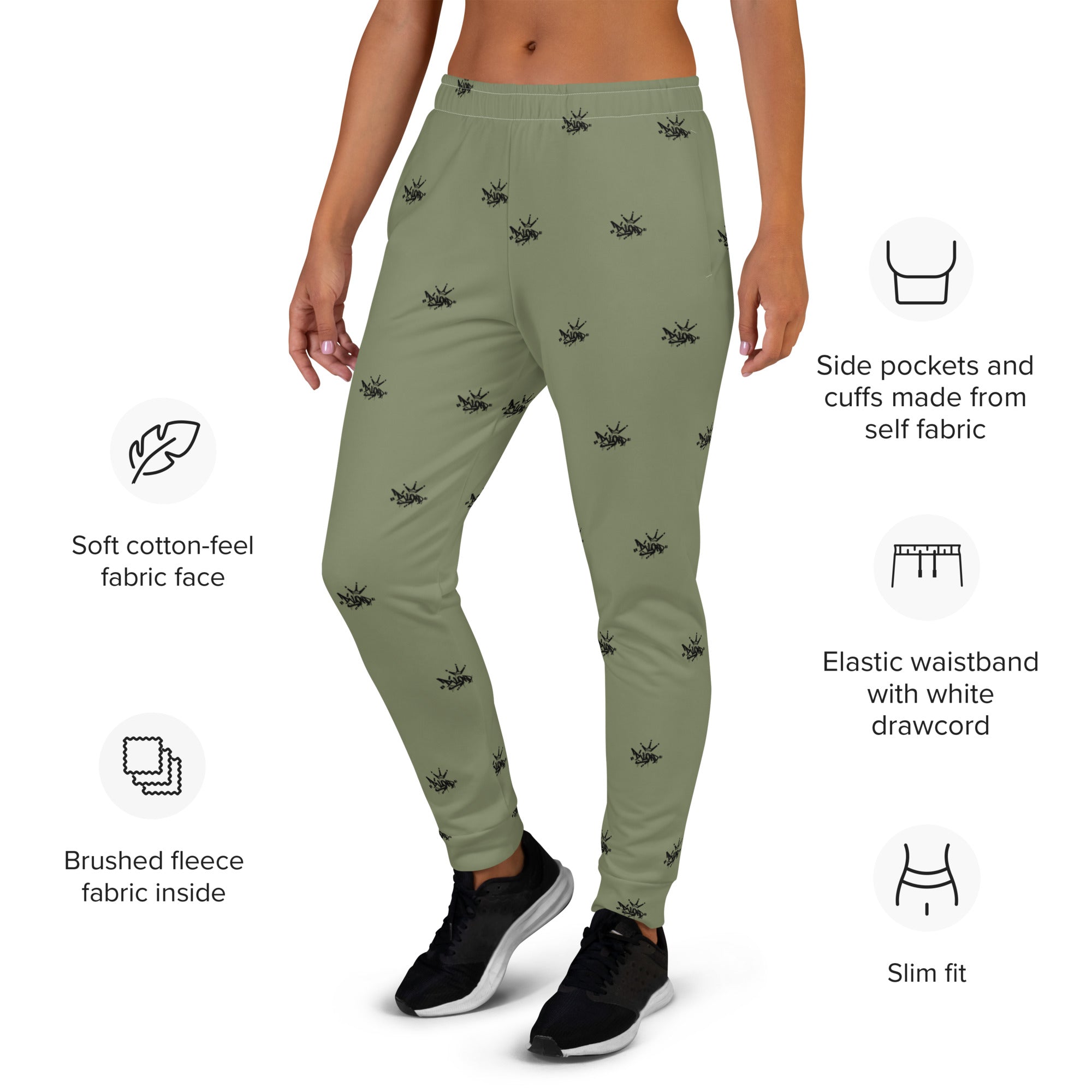 Khaki Woman Sweatpants